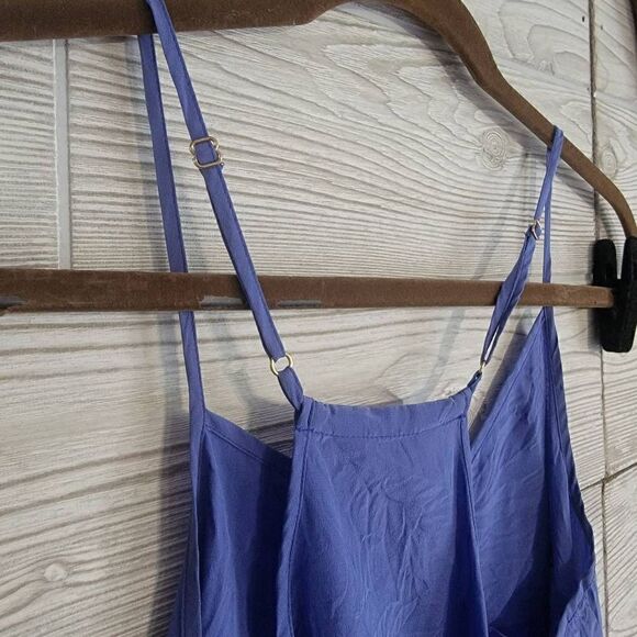 Lilly Pulitzer Silk Tank Top Dusk Womens SZ XS Purple Adjustable Designer - Picture 5 of 5